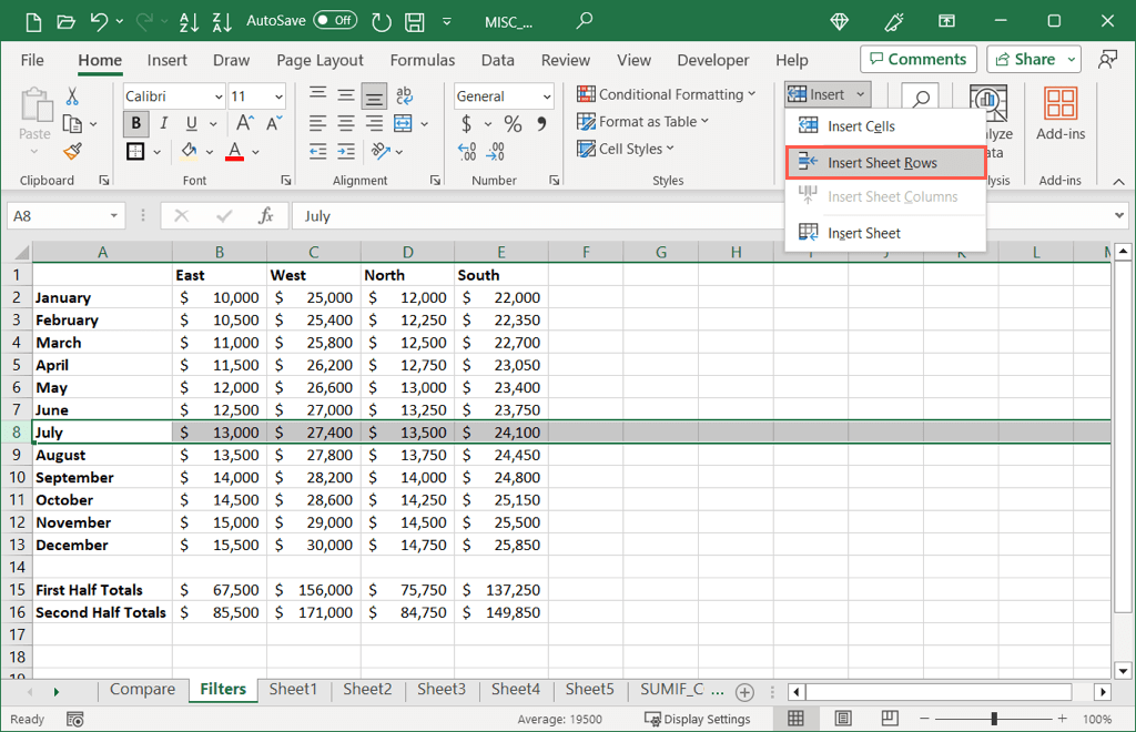 cách di chuyển hàng trong microsoft-excel-1 được nén - Help Desk Geek Cách di chuyển hàng trong Microsoft Excel hình 2