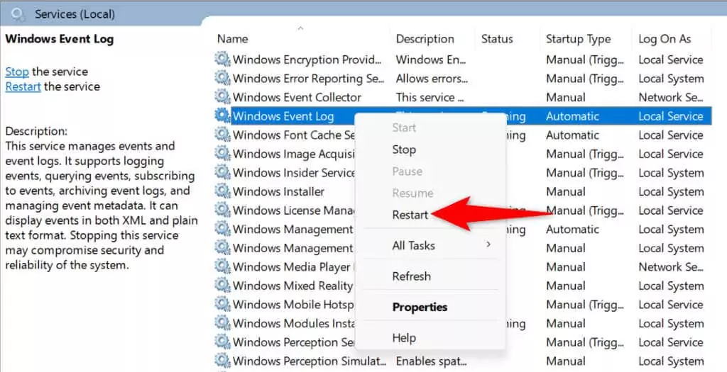 cách giảm-windows-sự kiện-log-cao-cpu-sử dụng-1-nén - Help Desk Geek Cách giảm mức sử dụng CPU cao của Nhật ký sự kiện Windows hình 2