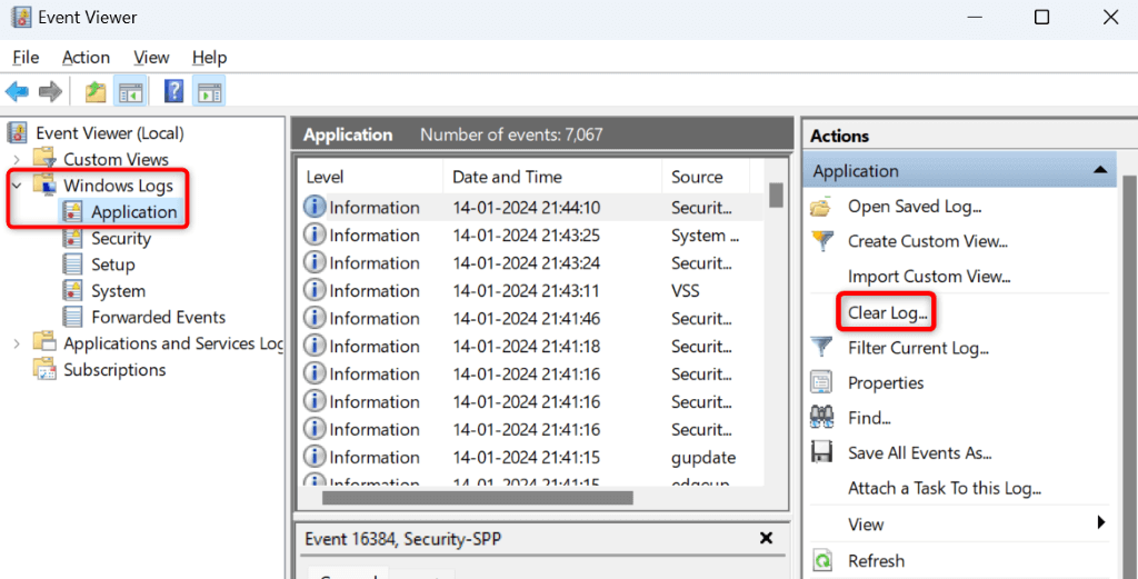 cách giảm-windows-sự kiện-log-cao-cpu-sử dụng-3-nén - Help Desk Geek Cách giảm mức sử dụng CPU cao của Nhật ký sự kiện Windows hình 4