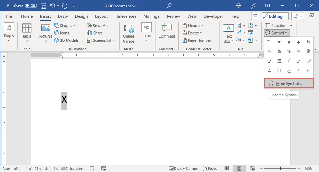 cách gõ-x-bar-biểu tượng-in-microsoft-word-1-nén - Help Desk Geek Cách gõ biểu tượng X-Bar trong Microsoft Word hình 1