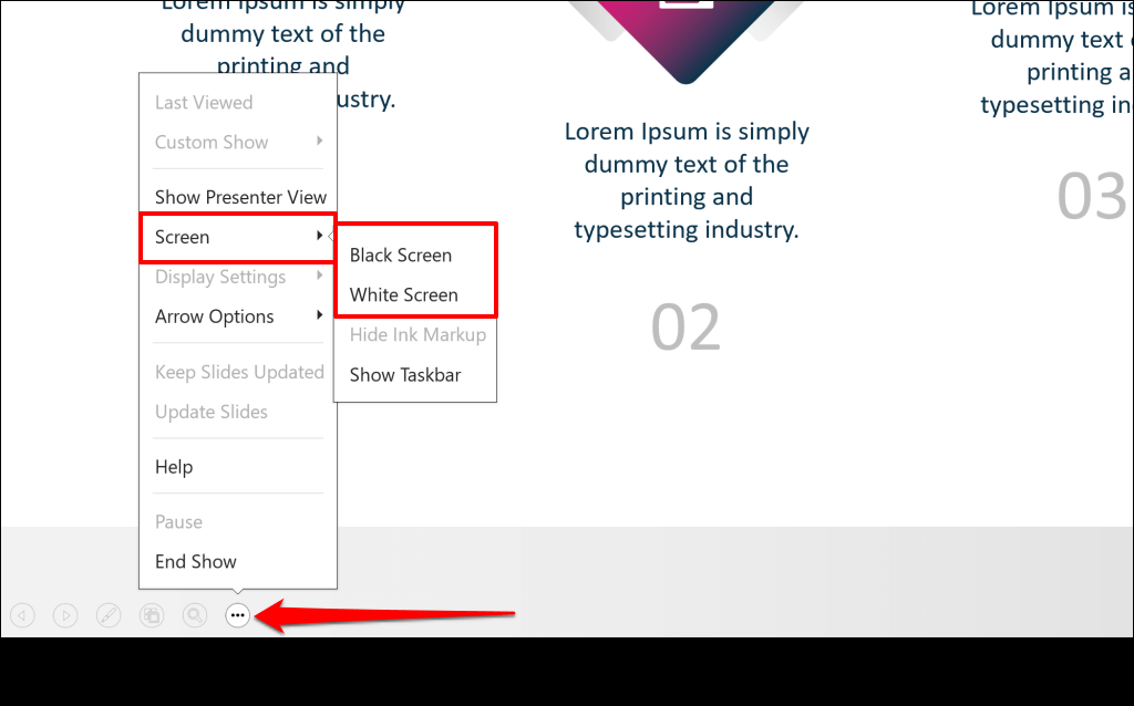 cách hiển thị-đen-trắng-trượt trong powerpoint-3-nén - Help Desk Geek Cách hiển thị Slide đen hoặc trắng trong PowerPoint ảnh 3