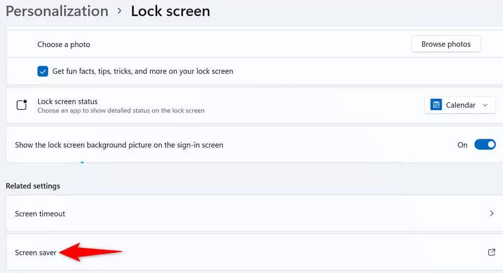 8-windows-11-screen-saver-settings - Bộ phận trợ giúp Geek Cách khắc phục chế độ Sleep Mode của Windows 11 không hoạt động hình 8