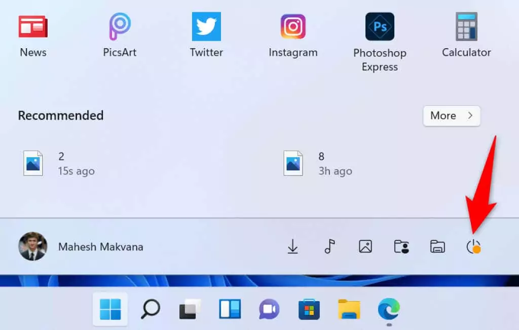 3-window-11-power-options - Bộ phận trợ giúp Geek Cách khắc phục Windows 11 File Explorer Hình ảnh phản hồi chậm hoặc không phản hồi 3