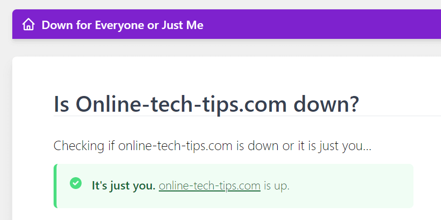 cách sửa lỗi trang web không tải được 1 - Mẹo kỹ thuật trực tuyến Kiểm tra xem hình ảnh Trang Web có bị ngừng hoạt động không