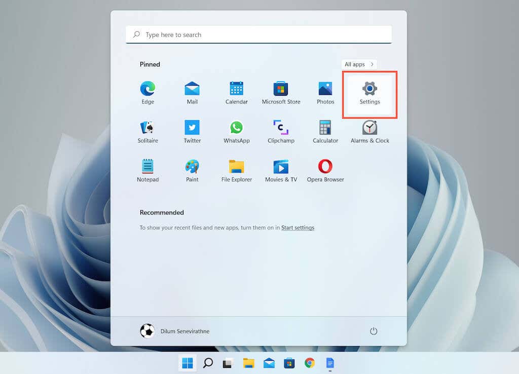 01-Start-Menu - Help Desk Geek Cách khắc phục hiện tượng lag chuột Bluetooth trong Windows 11 hình 2