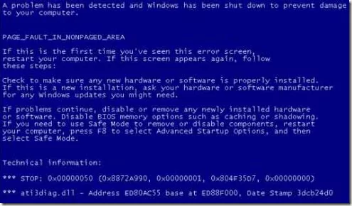 lỗi trang ở khu vực không được phân trang