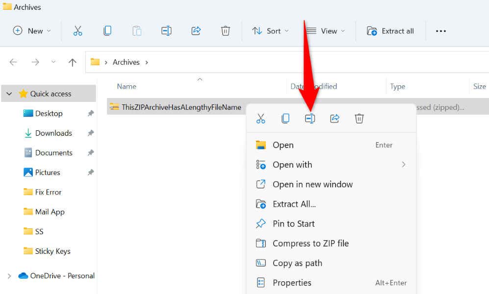 cách sửa lỗi đường dẫn quá dài trên windows-2 được nén - Help Desk Geek Cách khắc phục lỗi “Path Too Long” trên Windows image 2