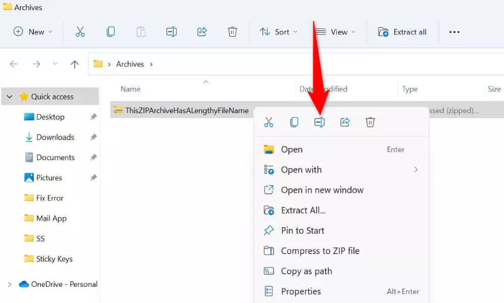 cách sửa lỗi đường dẫn quá dài trên windows-2 được nén - Help Desk Geek Cách khắc phục lỗi “Path Too Long” trên Windows image 2
