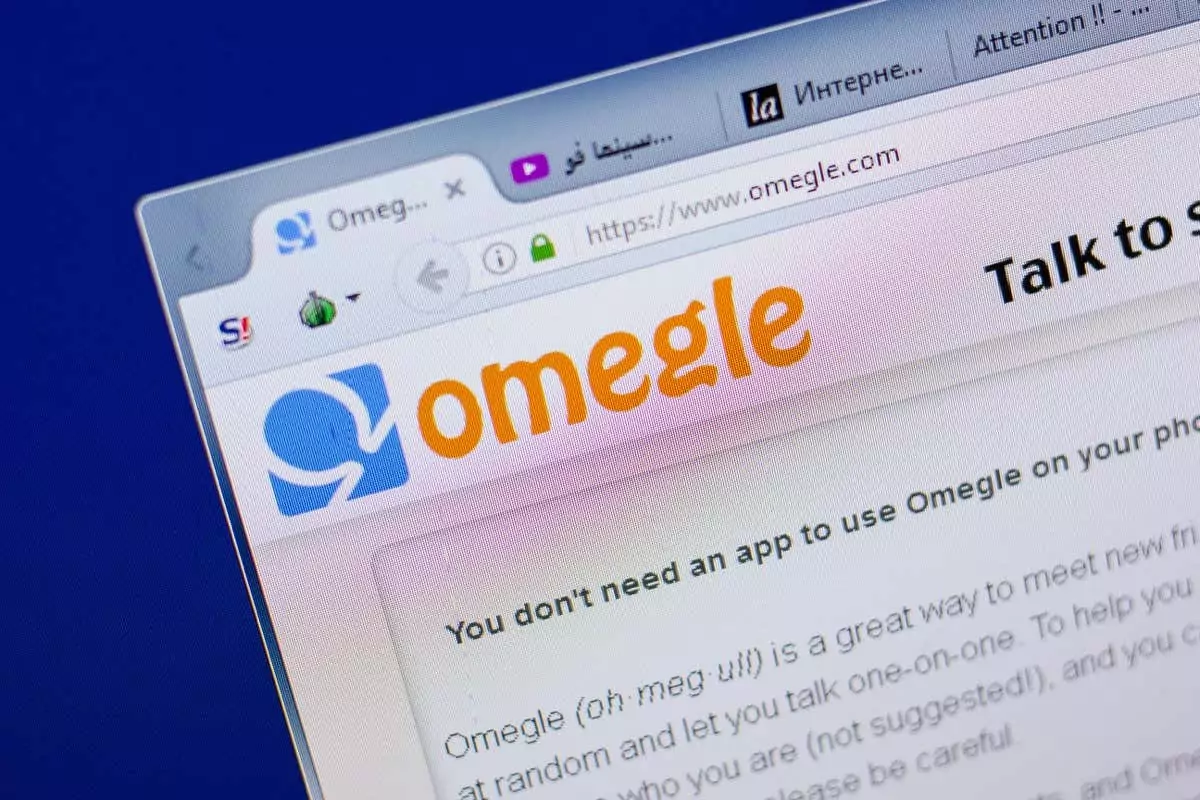 Ryazan, Nga - 16/06/2018: Trang chủ website Omegle trên màn hình PC, url - Omegle.com. - Mẹo công nghệ trực tuyến Cách khắc phục sự cố “Lỗi kết nối với máy chủ” của Omegle
