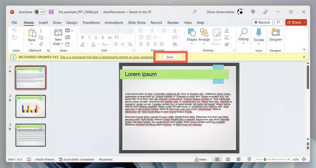cách khôi phục-chưa lưu-powerpoint-trình bày-2-nén - Help Desk Geek Cách khôi phục bản trình bày PowerPoint chưa được lưu ảnh 2