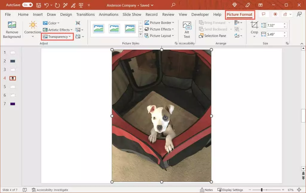 cách tạo ảnh hoặc nền trong suốt trong powerpoint-1 được nén - Help Desk Geek Cách làm trong suốt ảnh hoặc nền trong PowerPoint 1