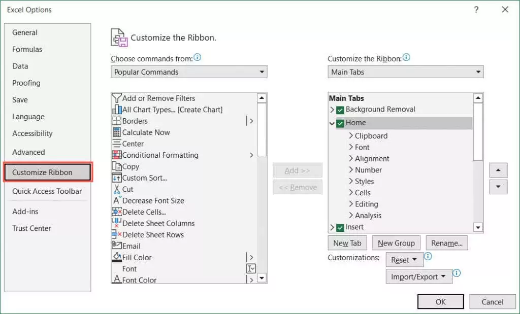 cách dừng-microsoft-excel-thanh công cụ-từ-biến-10-nén - Help Desk Geek Cách ngăn thanh công cụ Microsoft Excel biến mất hình 10