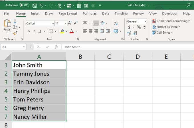 chọn một cột - Help Desk Geek Cách sắp xếp theo bảng chữ cái trong Excel hình 2