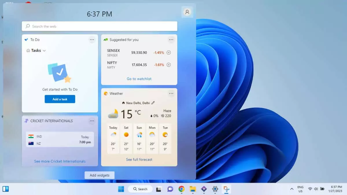 cách sử dụng và tùy chỉnh các widget trong windows-11-1 được nén - Help Desk Geek Cách sử dụng và tùy chỉnh Widget trong Windows 11 hình 1