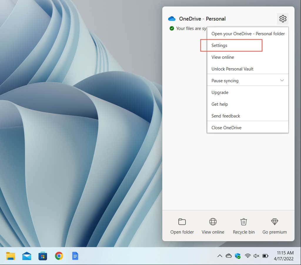 - Bàn trợ giúp Geek Vô hiệu hóa OneDrive "Vào ngày này" Thông báo trên hình ảnh PC