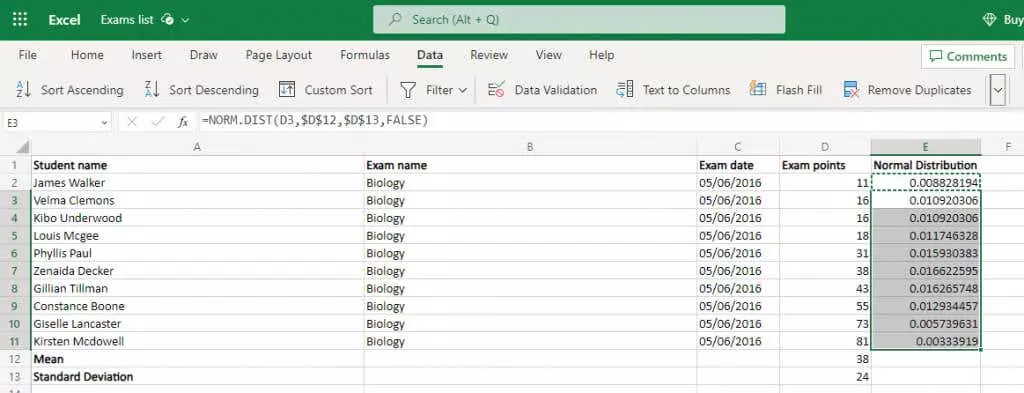 cách tạo một-chuông-đường cong-biểu đồ-trong-microsoft-excel-5-nén - Help Desk Geek Cách tạo biểu đồ đường cong hình chuông trong Microsoft Excel hình 5