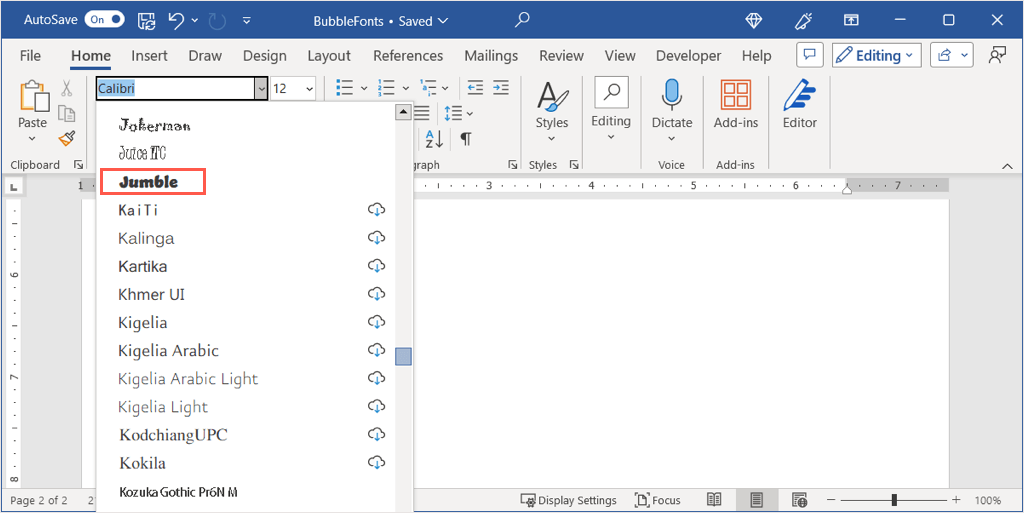cách tạo bong bóng-chữ-trong-microsoft-word-1-nén - Help Desk Geek Cách tạo chữ bong bóng trong Microsoft Word hình 2