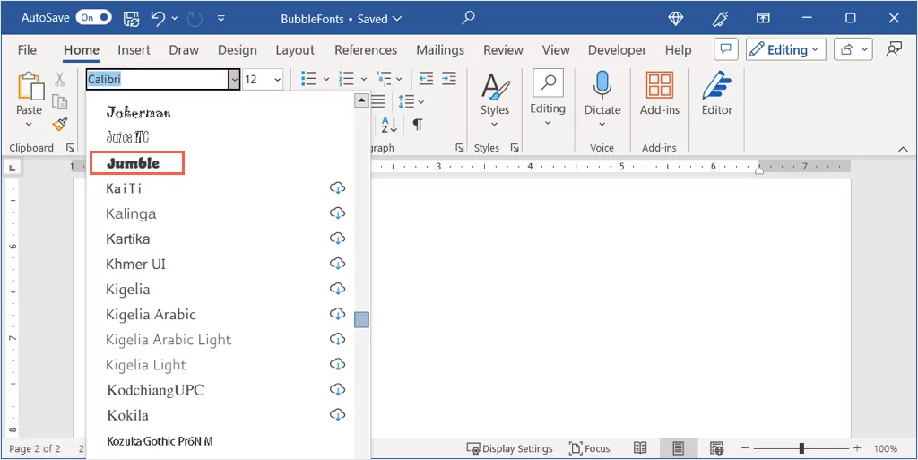 cách tạo bong bóng-chữ-trong-microsoft-word-1-nén - Help Desk Geek Cách tạo chữ bong bóng trong Microsoft Word hình 2