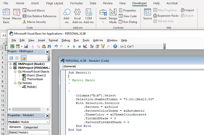 vba-macro - Người đam mê bộ phận trợ giúp Cách tạo macro hoặc tập lệnh VBA trong Excel hình 1
