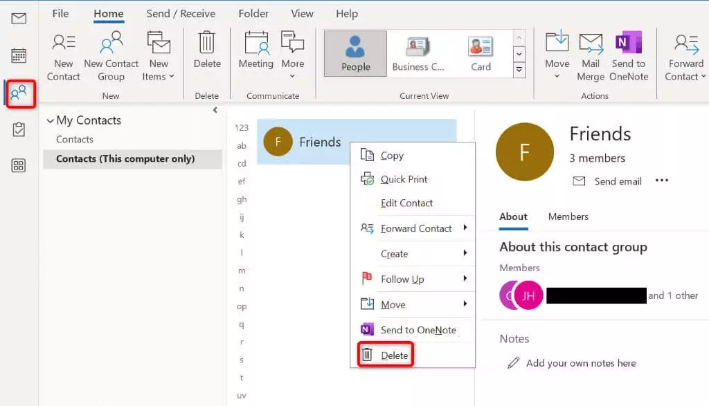 cách tạo một email-nhóm-in-microsoft-outlook-9-nén - Help Desk Geek Cách tạo nhóm email trong Microsoft Outlook hình 10