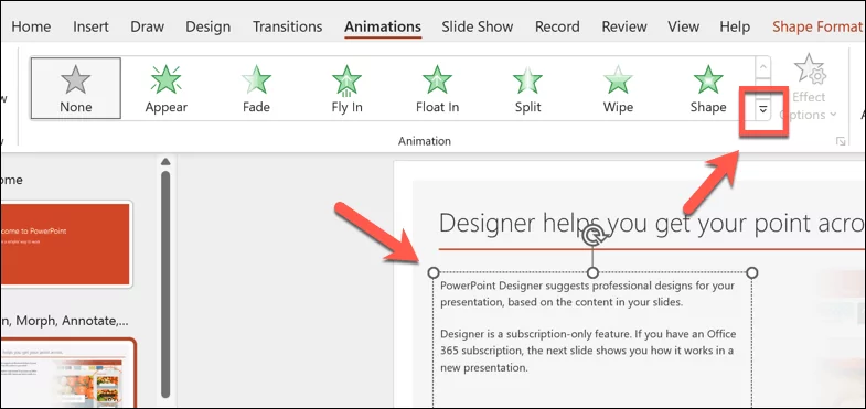 cách thay đổi hoặc xóa-hoạt ảnh khỏi-powerpoint-slide-2-nén - Help Desk Geek Cách thay đổi hoặc xóa ảnh động khỏi PowerPoint Slides ảnh 2