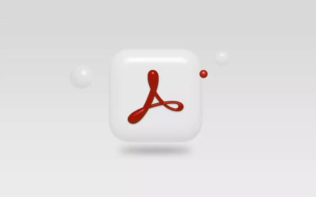 adobe-reader - Mẹo kỹ thuật trực tuyến Logo Adobe Reader cách điệu trên nền trắng