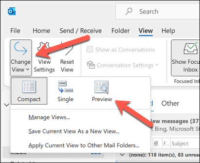 cách thay đổi và tùy chỉnh-microsoft-outlooks-view-2-nén - Bộ phận trợ giúp Geek Cách thay đổi và tùy chỉnh hình ảnh View của Microsoft Outlook 2