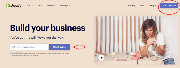 Dùng thử miễn phí - Mẹo công nghệ trực tuyến Thiết lập hình ảnh trang web Shopify của bạn