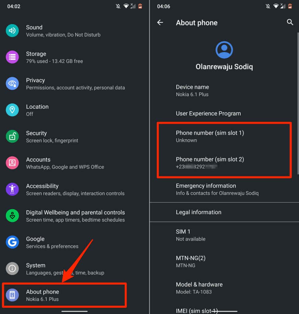 15-find-android-số điện thoại - Mẹo công nghệ trực tuyến ảnh chụp màn hình tìm số điện thoại di động trong cài đặt Android