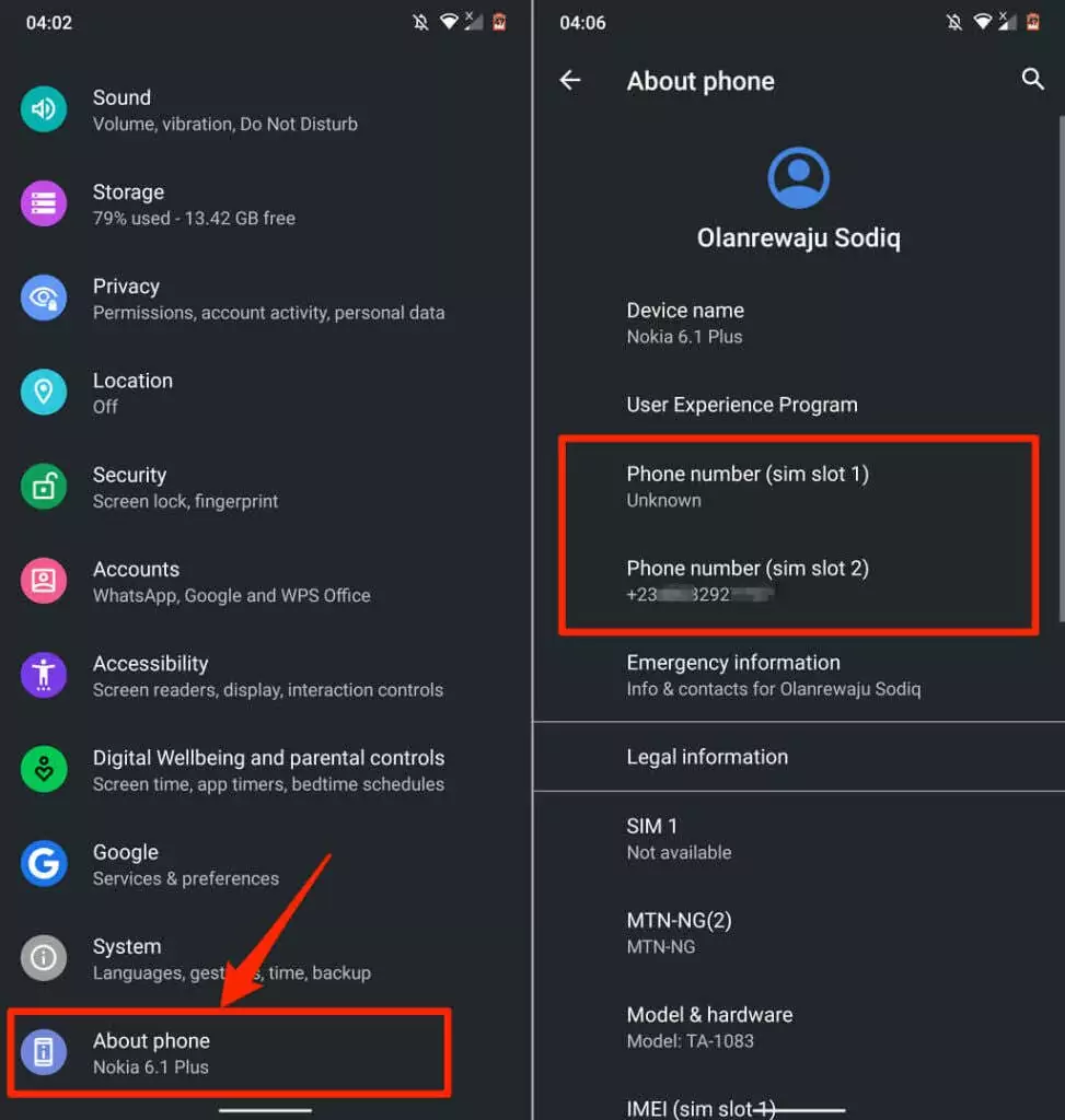 15-find-android-số điện thoại - Mẹo công nghệ trực tuyến ảnh chụp màn hình tìm số điện thoại di động trong cài đặt Android