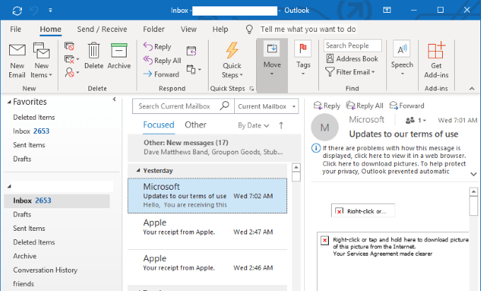 triển vọng - Help Desk Geek Cách tự động chuyển tiếp email trong Outlook 2019 hình 1