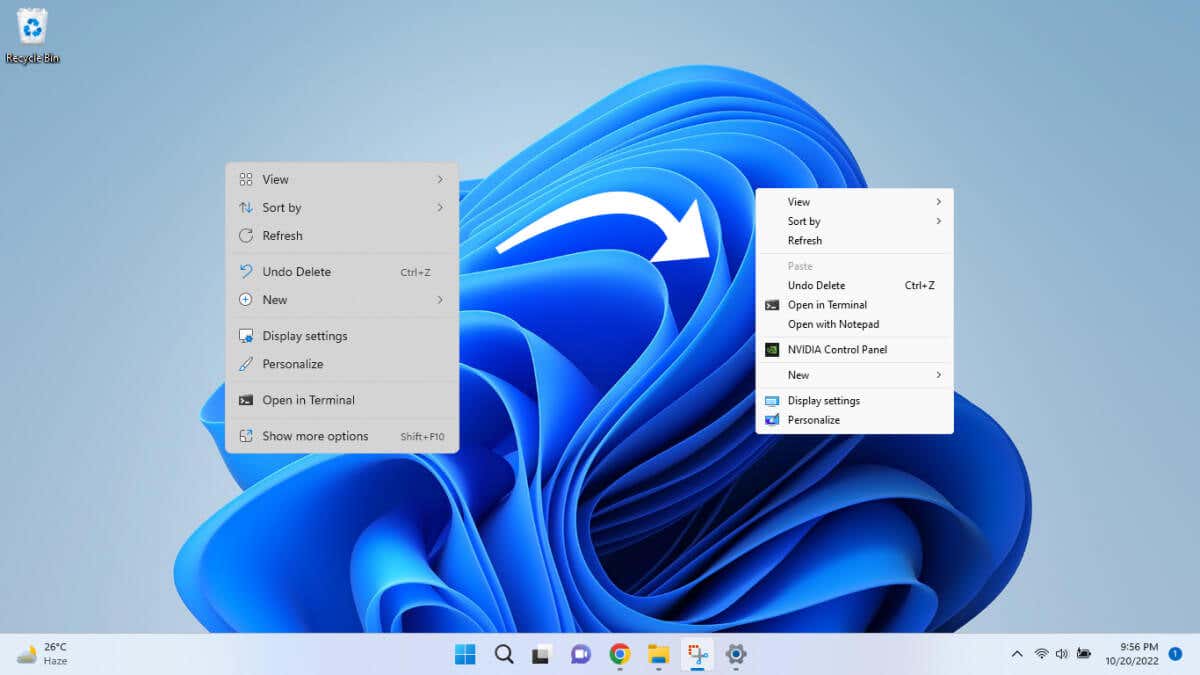 cách tùy chỉnh-nhấp chuột phải-ngữ cảnh-menu-trong-windows-11-1 được nén - Help Desk Geek Cách tùy chỉnh Menu ngữ cảnh nhấp chuột phải trong Windows 11 hình 1