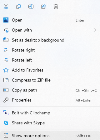 cách tùy chỉnh-nhấp chuột phải-ngữ cảnh-menu-trong-windows-11-2-nén - Help Desk Geek Cách tùy chỉnh Menu ngữ cảnh nhấp chuột phải trong Windows 11 hình 2