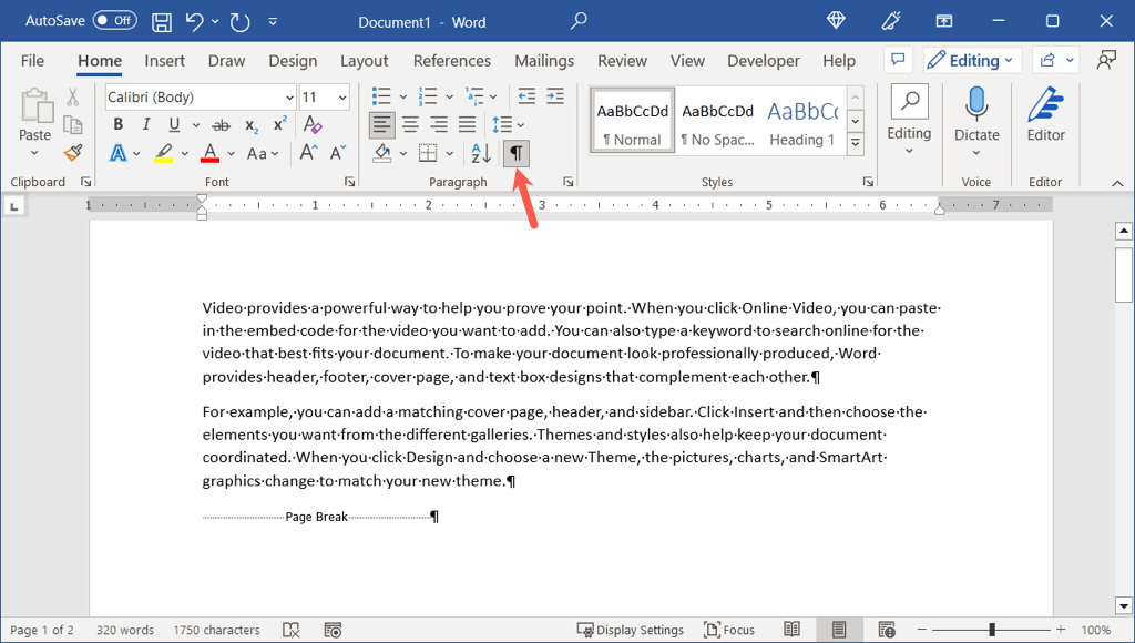 cách xóa-trang-breaks-in-microsoft-word-documents-1-nén - Bộ phận trợ giúp Geek Cách xóa ngắt trang trong tài liệu Microsoft Word hình 1