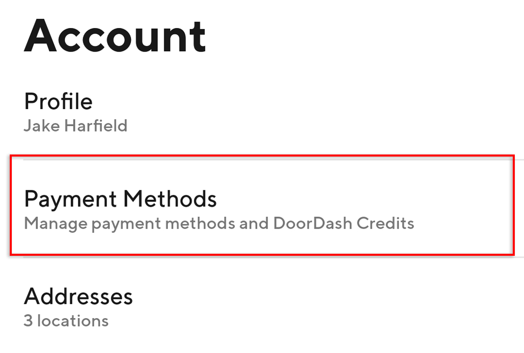 ott-cách-xóa-thanh toán-thẻ-từ-doordash-2-nén - Mẹo công nghệ trực tuyến Cách xóa thẻ tín dụng DoorDash trên ứng dụng hình 2