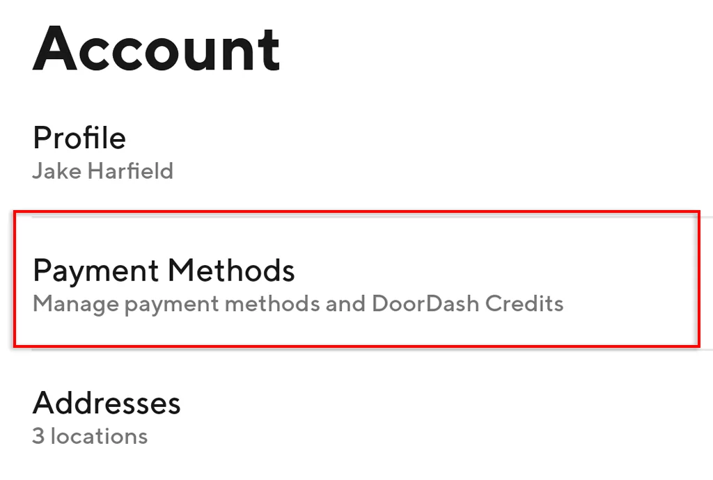 ott-cách-xóa-thanh toán-thẻ-từ-doordash-2-nén - Mẹo công nghệ trực tuyến Cách xóa thẻ tín dụng DoorDash trên ứng dụng hình 2