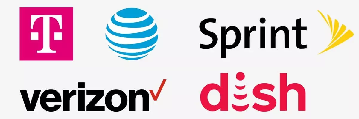 Các nhà khai thác mạng di động. At&t, verizon, sprint, món ăn, t-mobile. Nhà khai thác di động ở Mỹ. Vector sóng mang di động biên tập. Att, verizon và tmobile. Rivne, Ukraine - Ngày 10 tháng 2 năm 2020. - Mẹo công nghệ trực tuyến Ai dán nhãn các cuộc gọi có rủi ro thư rác? hình ảnh