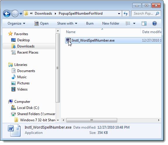 Popup Spell Number cho file cài đặt Word Popup Spell Number cho file cài đặt Word
