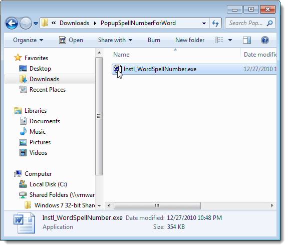Popup Spell Number cho file cài đặt Word Popup Spell Number cho file cài đặt Word