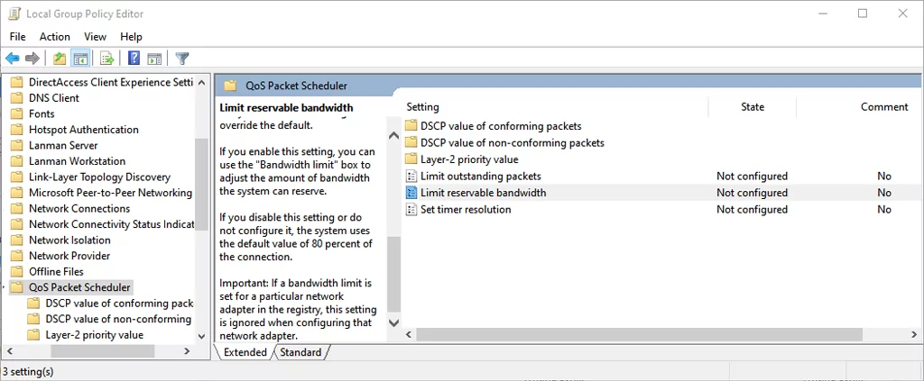 image-27 - Help Desk Geek “Giới hạn băng thông có thể dự trữ” trong Windows là gì và tại sao bạn không nên thay đổi nó hình 1