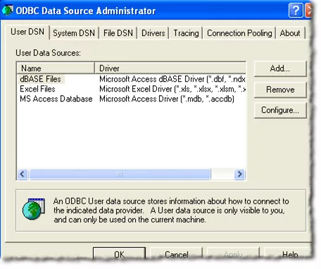 Kết nối Excel với MySQL 1 ODBC_data_source_admin