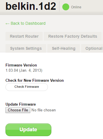 cập nhật phần mềm bộ định tuyến