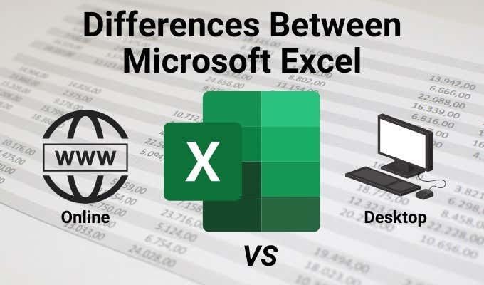Sự khác biệt giữa Microsoft-Excel - Help Desk Geek Sự khác biệt giữa Microsoft Excel Online và Excel For Desktop hình 1