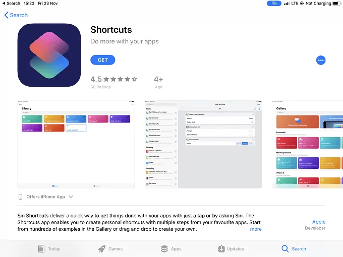 cửa hàng ứng dụng phím tắt siri - Mẹo kỹ thuật trực tuyến Lấy hình ảnh ứng dụng
