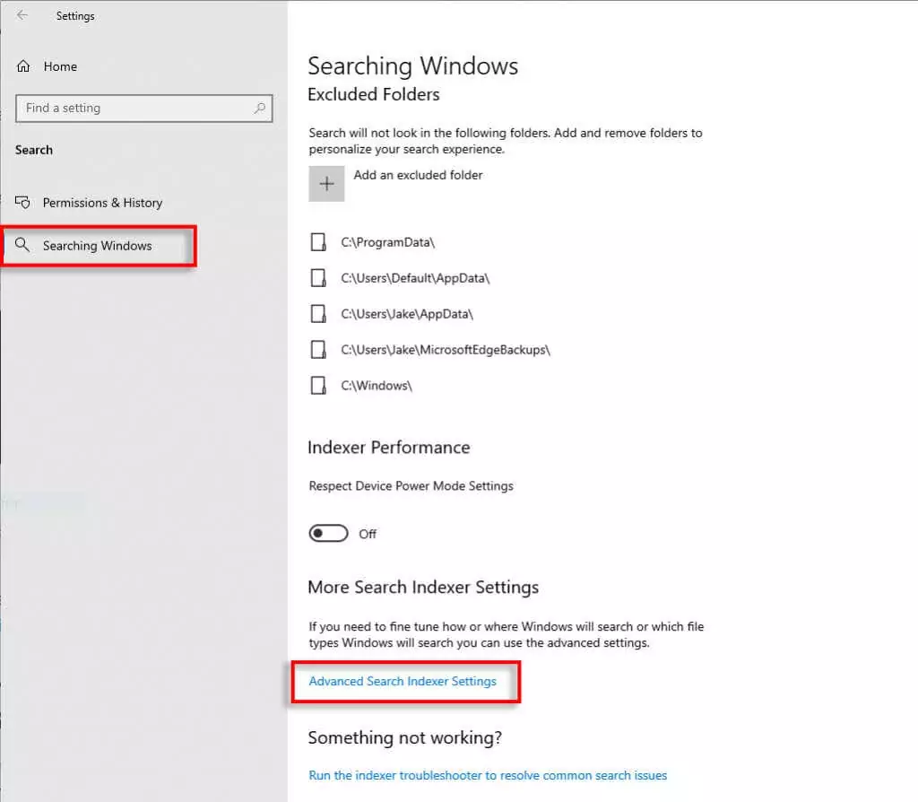windows-search-bar-keeps-đóng-8-fixes-to-thử-12-nén - Help Desk Geek Chọn Tìm kiếm Windows, sau đó nhấn Trình chỉ mục tìm kiếm nâng cao Settings