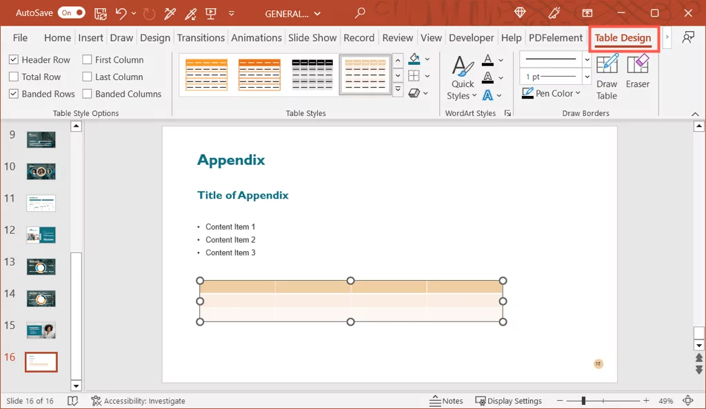 - Bàn trợ giúp Geek Cách tạo phụ lục trong PowerPoint ảnh 11