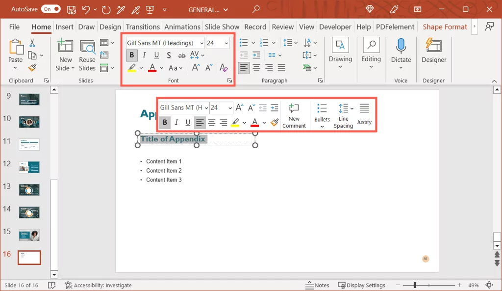 - Bàn trợ giúp Geek Cách tạo phụ lục trong PowerPoint ảnh 10