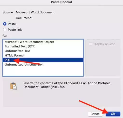 - Bàn trợ giúp Geek Dán văn bản dưới dạng JPEG trong Word trên Windows và Mac image 4