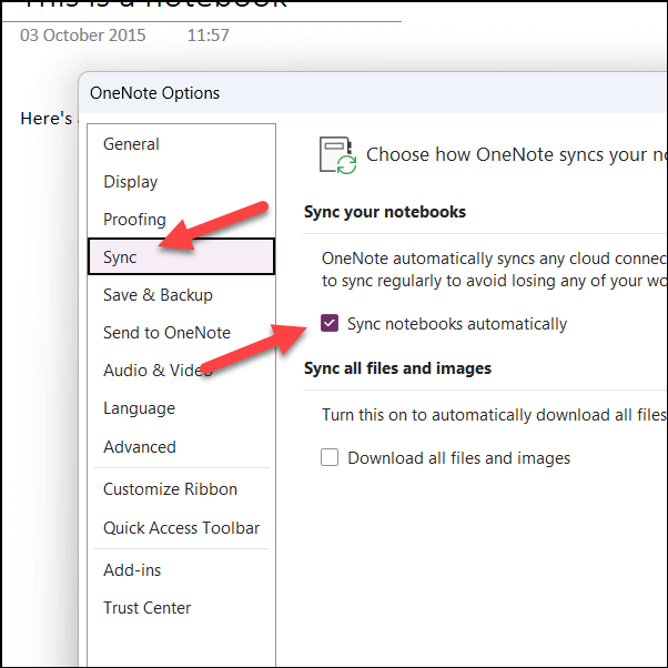 - Bàn trợ giúp Geek Cách đồng bộ sổ tay OneNote tự động hình 2