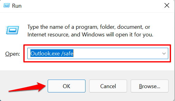 - Bàn trợ giúp Geek Chạy Outlook ở hình ảnh Chế độ An toàn